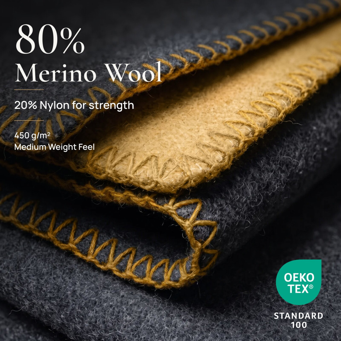 Koc z 80% wełny merino · 3