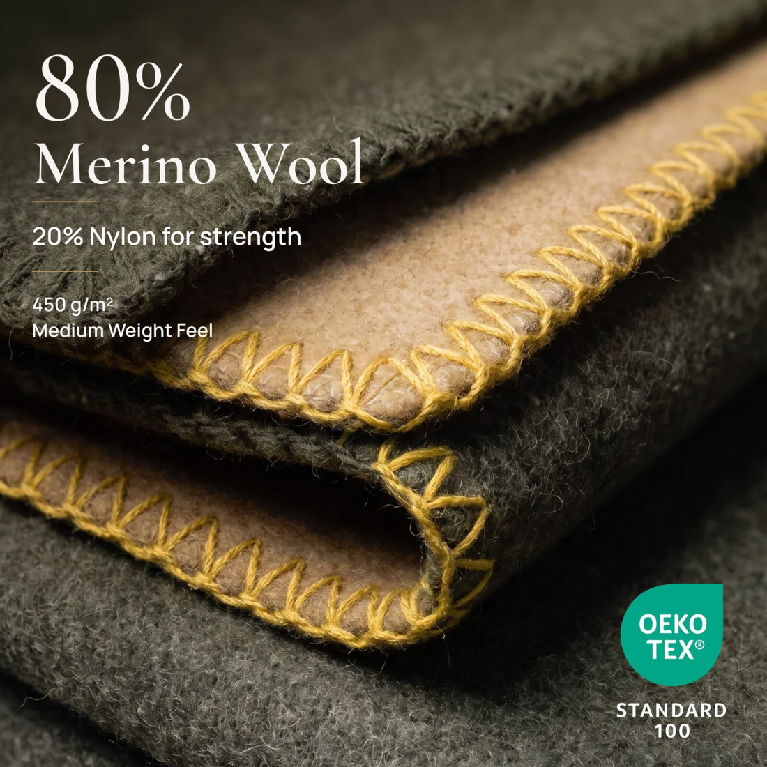 Koc z 80% wełny merino · 3