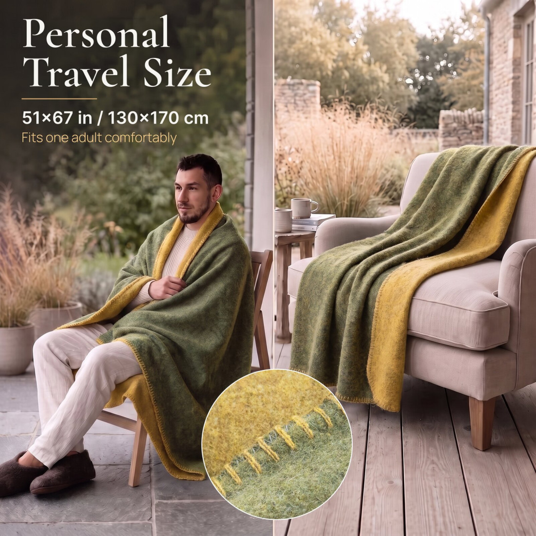 Koc z 80% wełny merino · 4