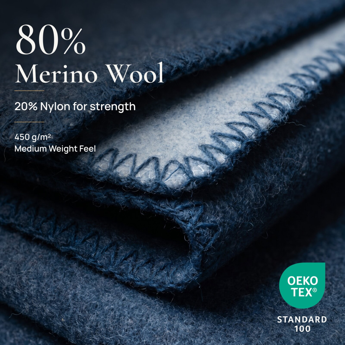 Koc z 80% wełny merino · 3