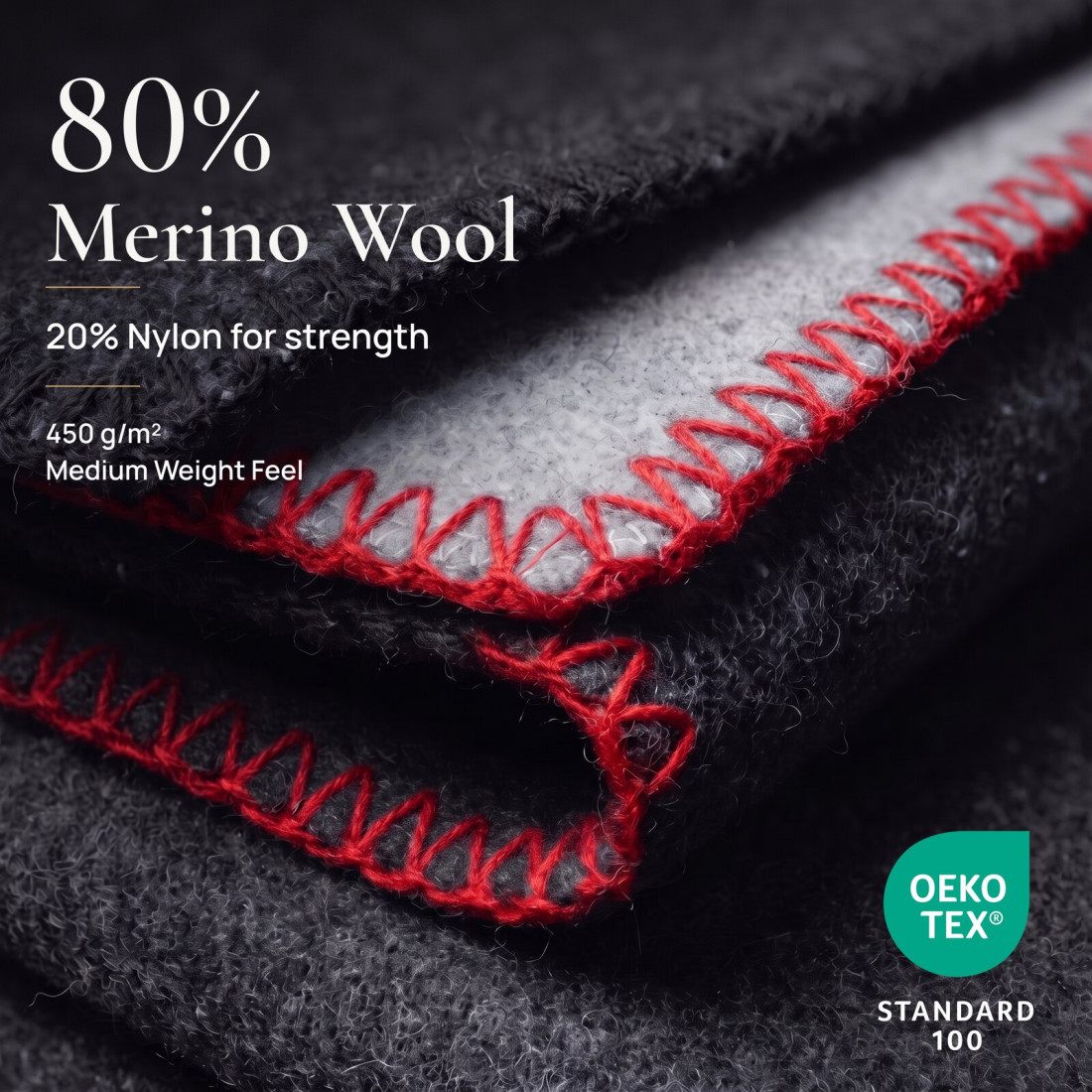 Koc z 80% wełny merino · 3