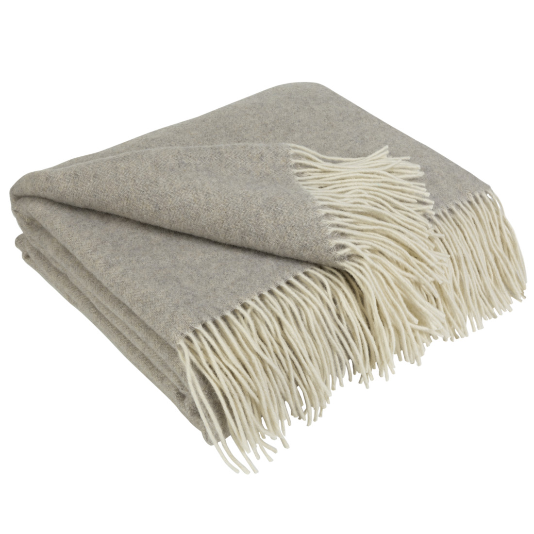 Koc z kaszmirem i merino (10% kaszmiru) w jodełkę